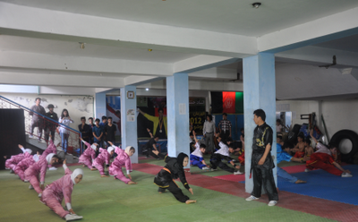 驻阿富汗使馆参观少林武术学校喀布尔少林武术学校