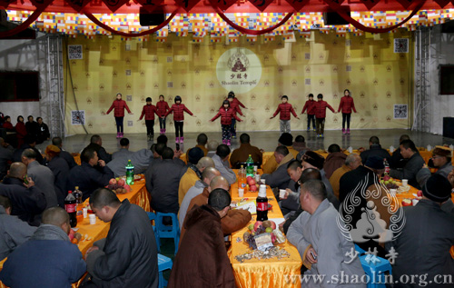 河南嵩山少林喜迎新年茶话会 嵩山少林武术学校