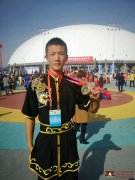 嵩山少林武术学校学员在少林武术比赛得金牌